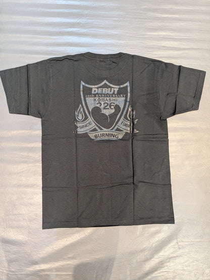 小橋建太「BURNING」Tシャツ(ブラック×オレンジ×パープル)