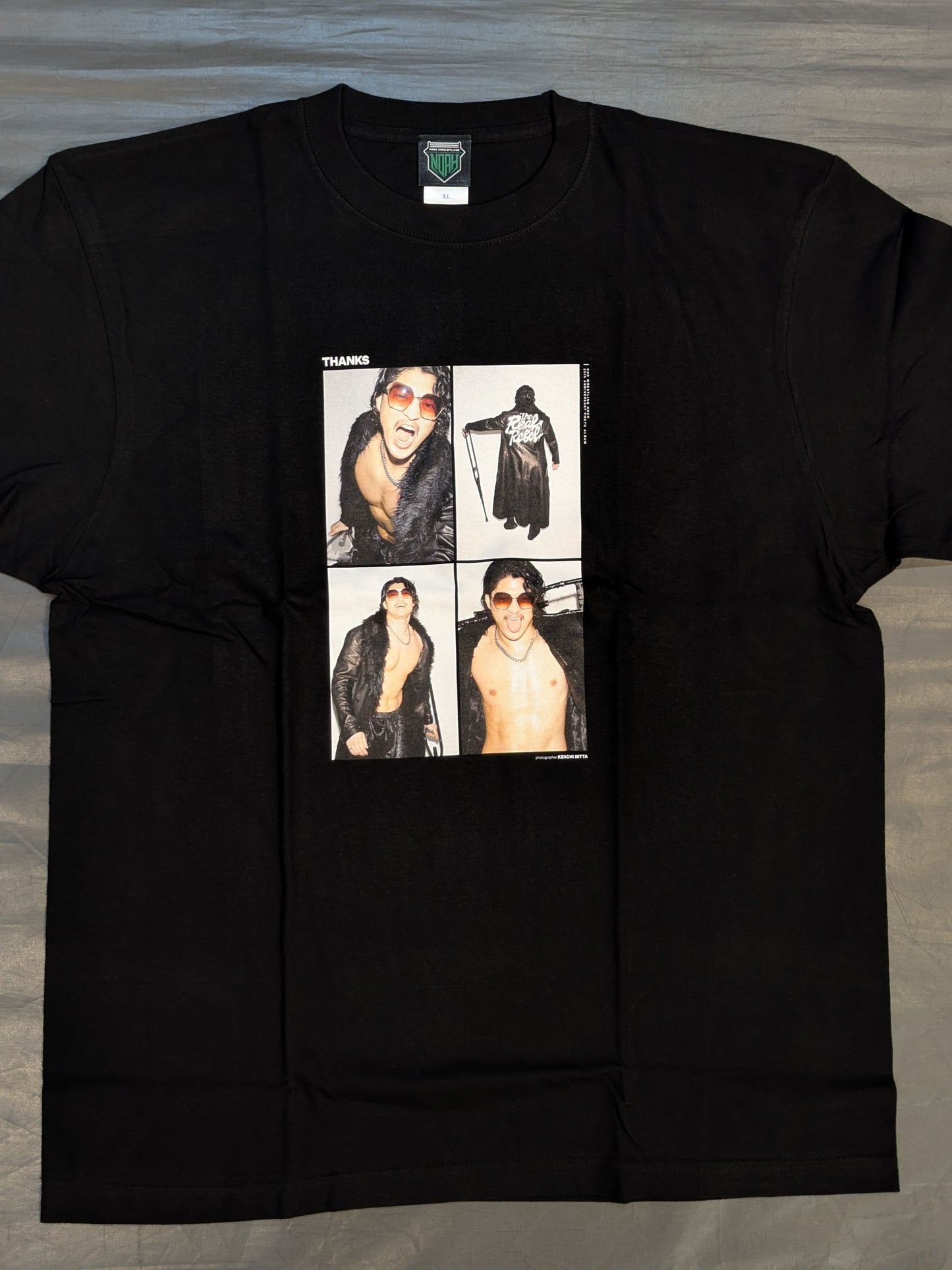 OZAWA「THANKS」フォトTシャツ(ブラック)