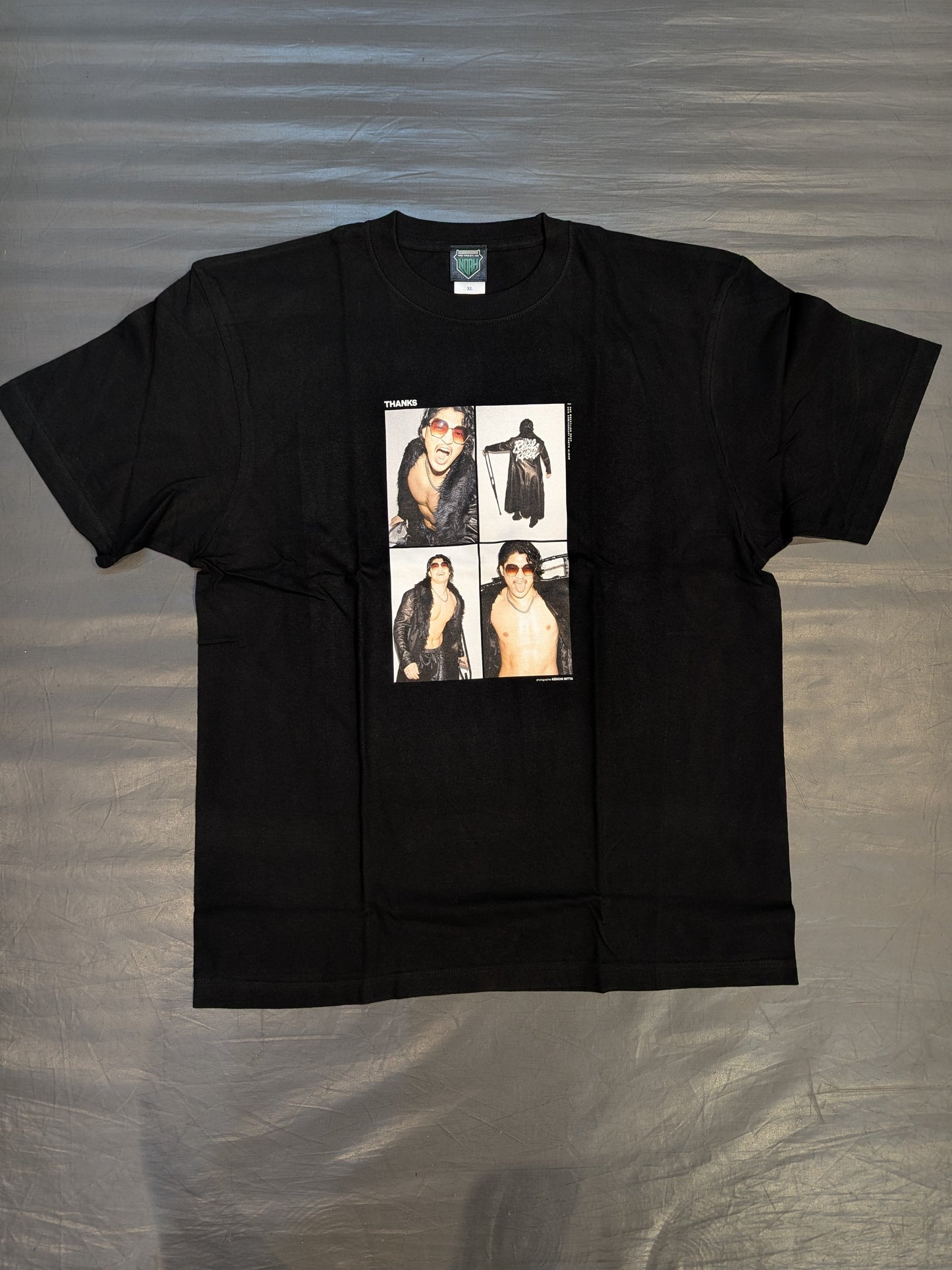 OZAWA「THANKS」フォトTシャツ(ブラック)