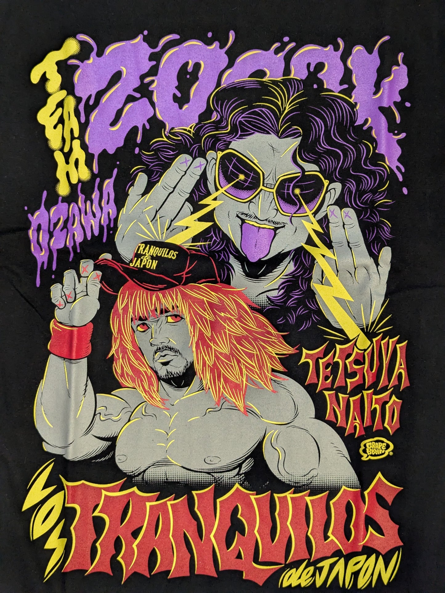 Tetsuya Naito vs. OZAWA GRAPE BRAIN Visual T-Shirt