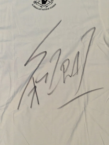 【hand signed autograph】 Io Shirai (Iyo Sky) "Last Match" T-shirt (White)