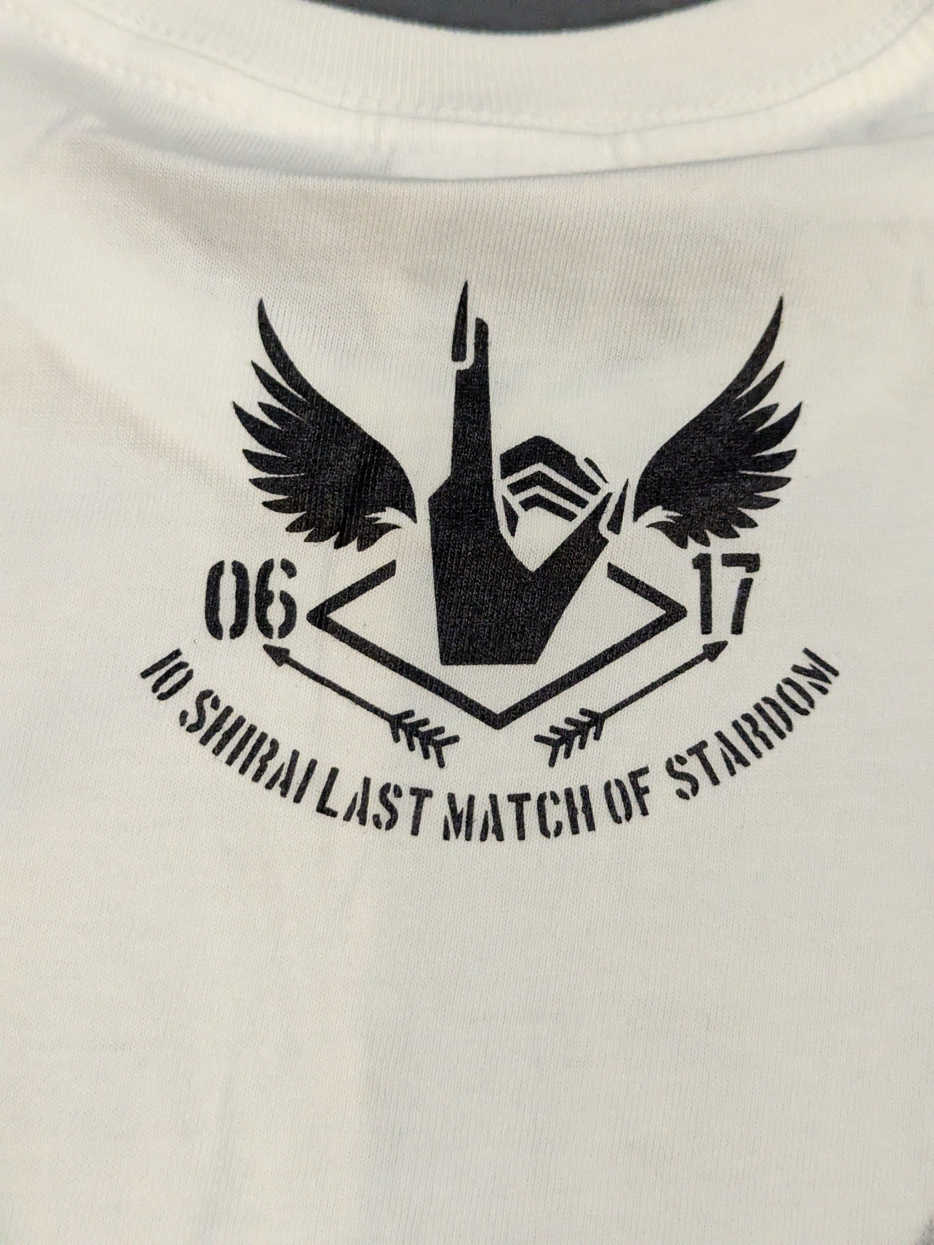直筆サイン入り】紫雷イオ「ラストマッチ」Tシャツ(ホワイト) – 闘道館