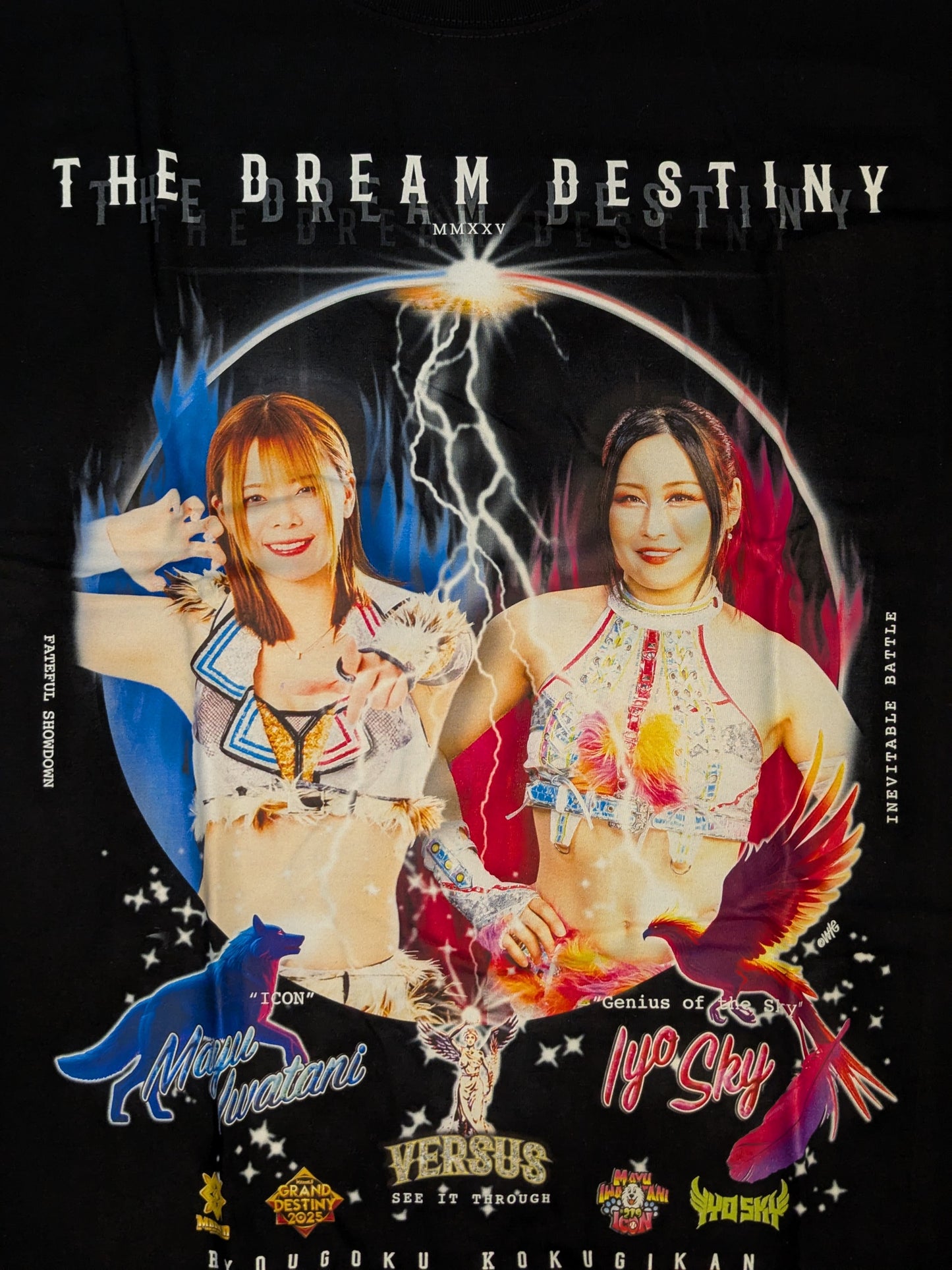 Mayu Iwatani vs Iyo Sky (Io Shirai (Iyo Sky)) ) Wrap T-shirt