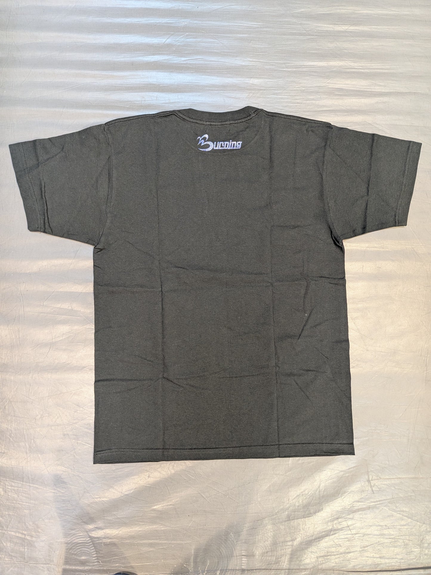 【直筆サイン入り】小橋建太「BURNING」Tシャツ①(ブラック×パープル)