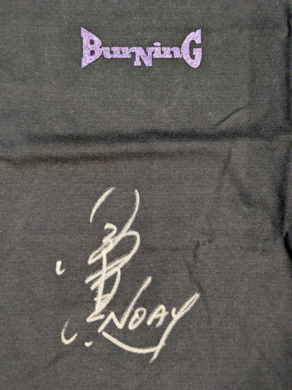 【直筆サイン入り】小橋建太「BURNING」Tシャツ②(ブラック×パープル)