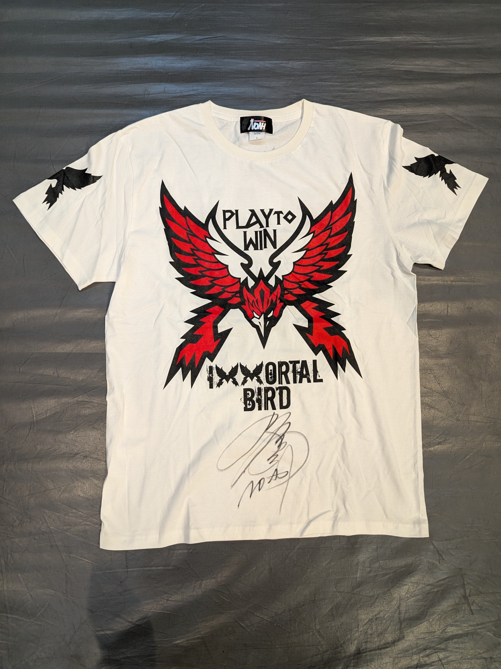 WAY OF THE BIRD 直筆サイン入り 直筆サイン入り】丸藤正道「IMMORTAL BIRD」Tシャツ(ホワイト) – 闘道館