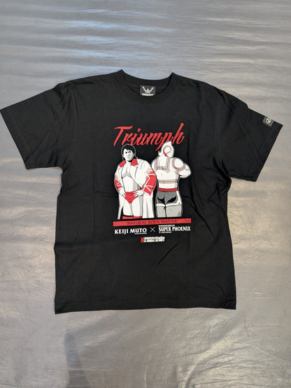 武藤敬司×キン肉マン スーパー・フェニックス コラボTシャツ(ブラック)