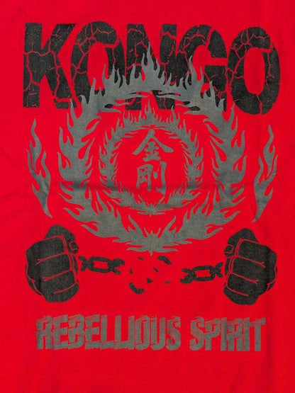 Kongo 'REBELLIOUS SPIRIT' T-shirt (Red)