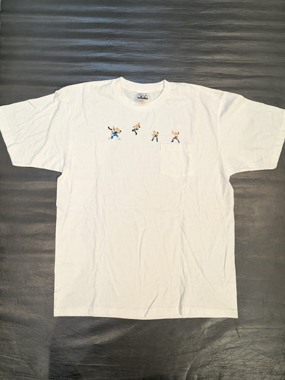 Muto Keiji ×HAOMING "Shining Wizard" Collaboration T-Shirt (White)