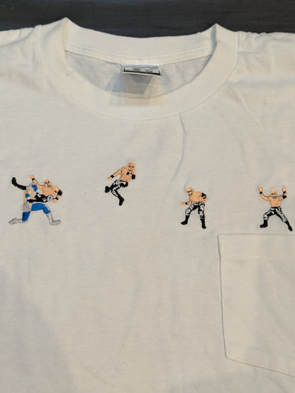 Muto Keiji ×HAOMING "Shining Wizard" Collaboration T-Shirt (White)