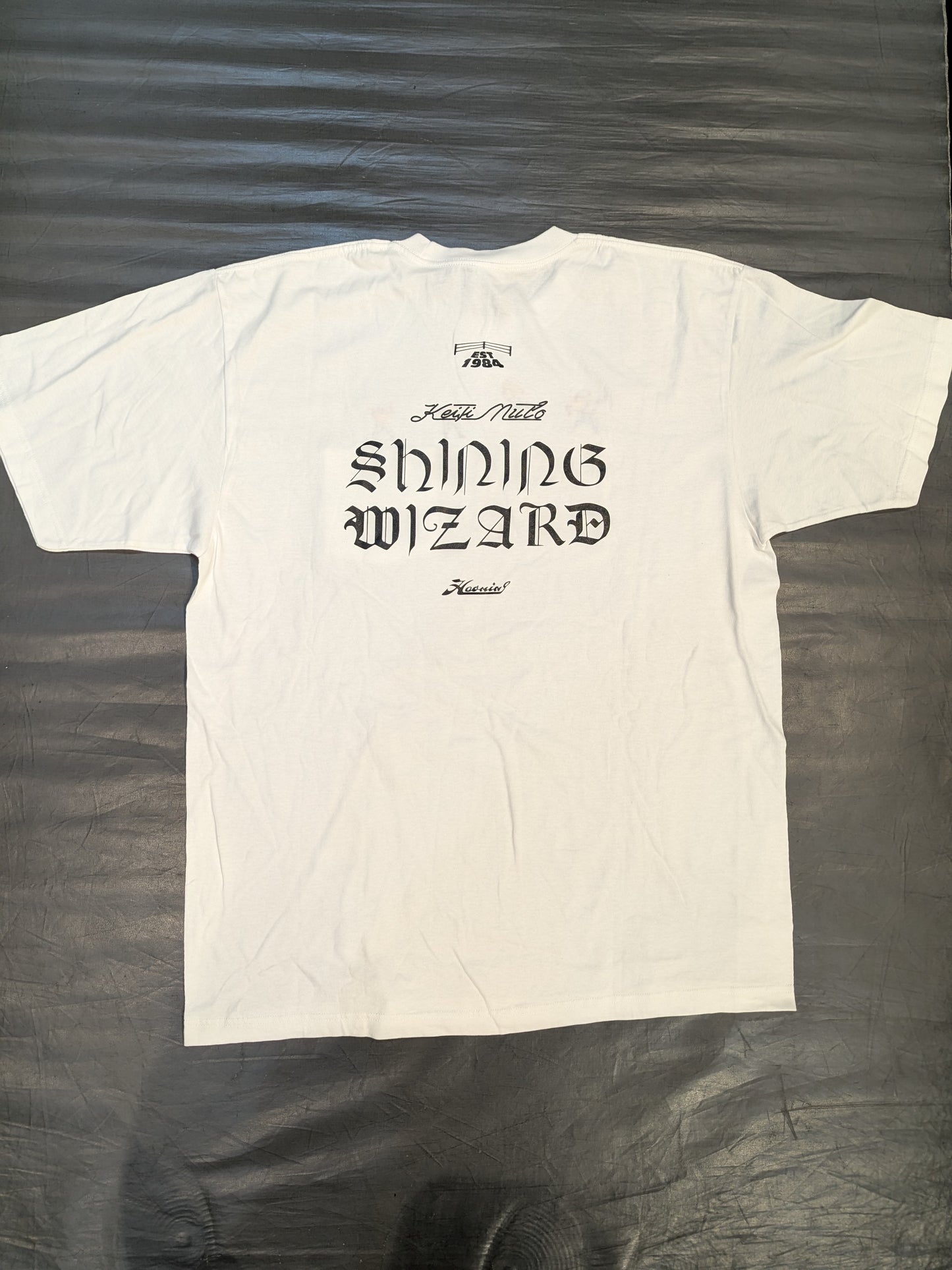 Muto Keiji ×HAOMING "Shining Wizard" Collaboration T-Shirt (White)