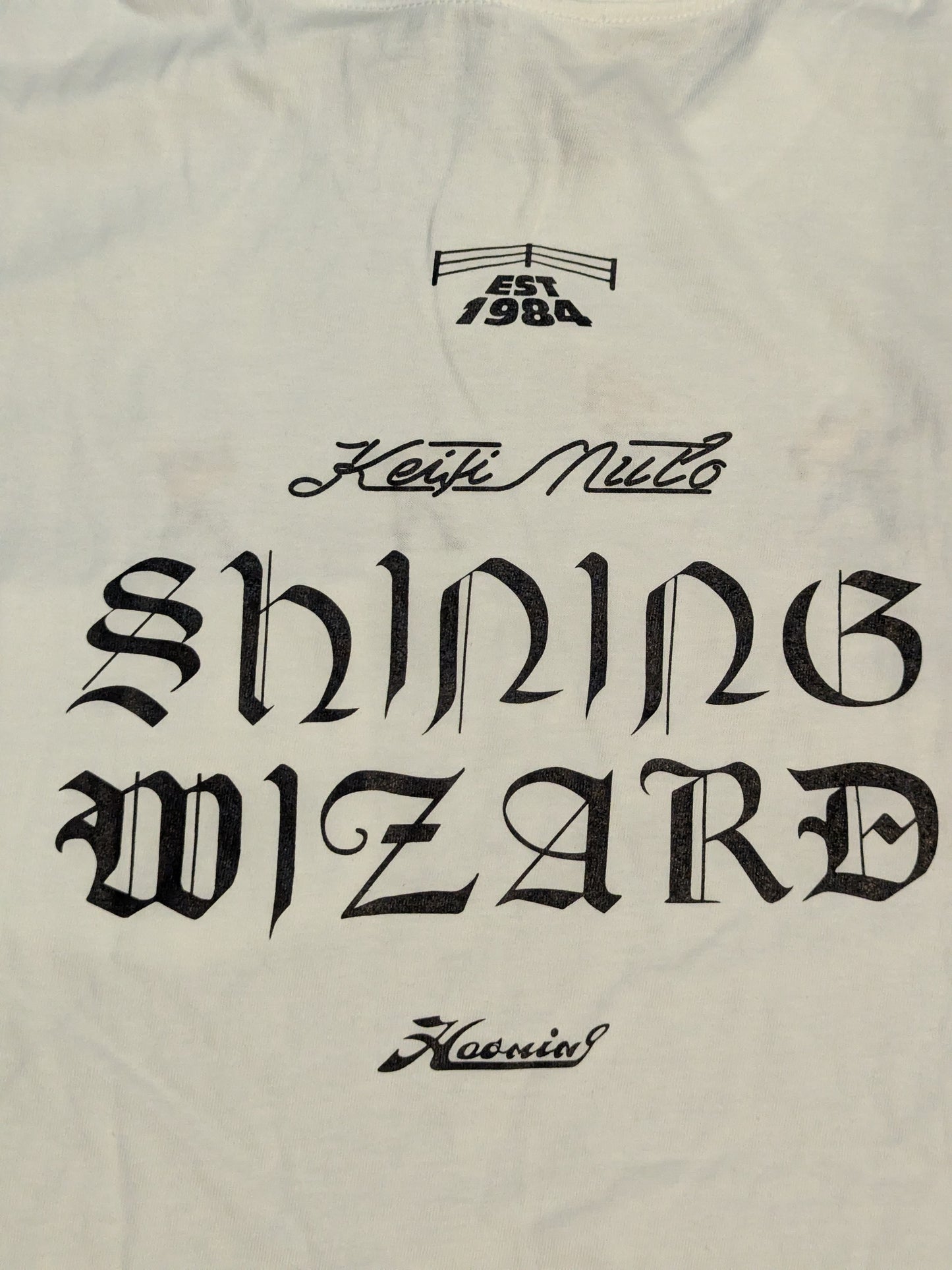 Muto Keiji ×HAOMING "Shining Wizard" Collaboration T-Shirt (White)