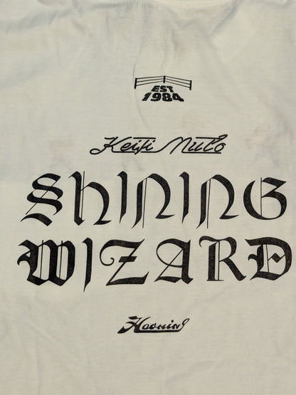 Muto Keiji ×HAOMING "Shining Wizard" Collaboration T-Shirt (White)