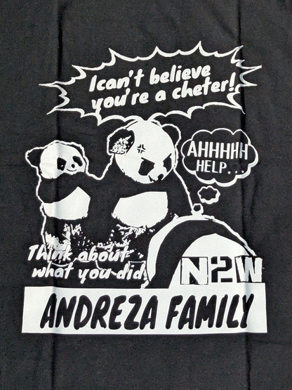 アンドレザ・ジャイアントパンダ「ANDREZA FAMILY」Tシャツ