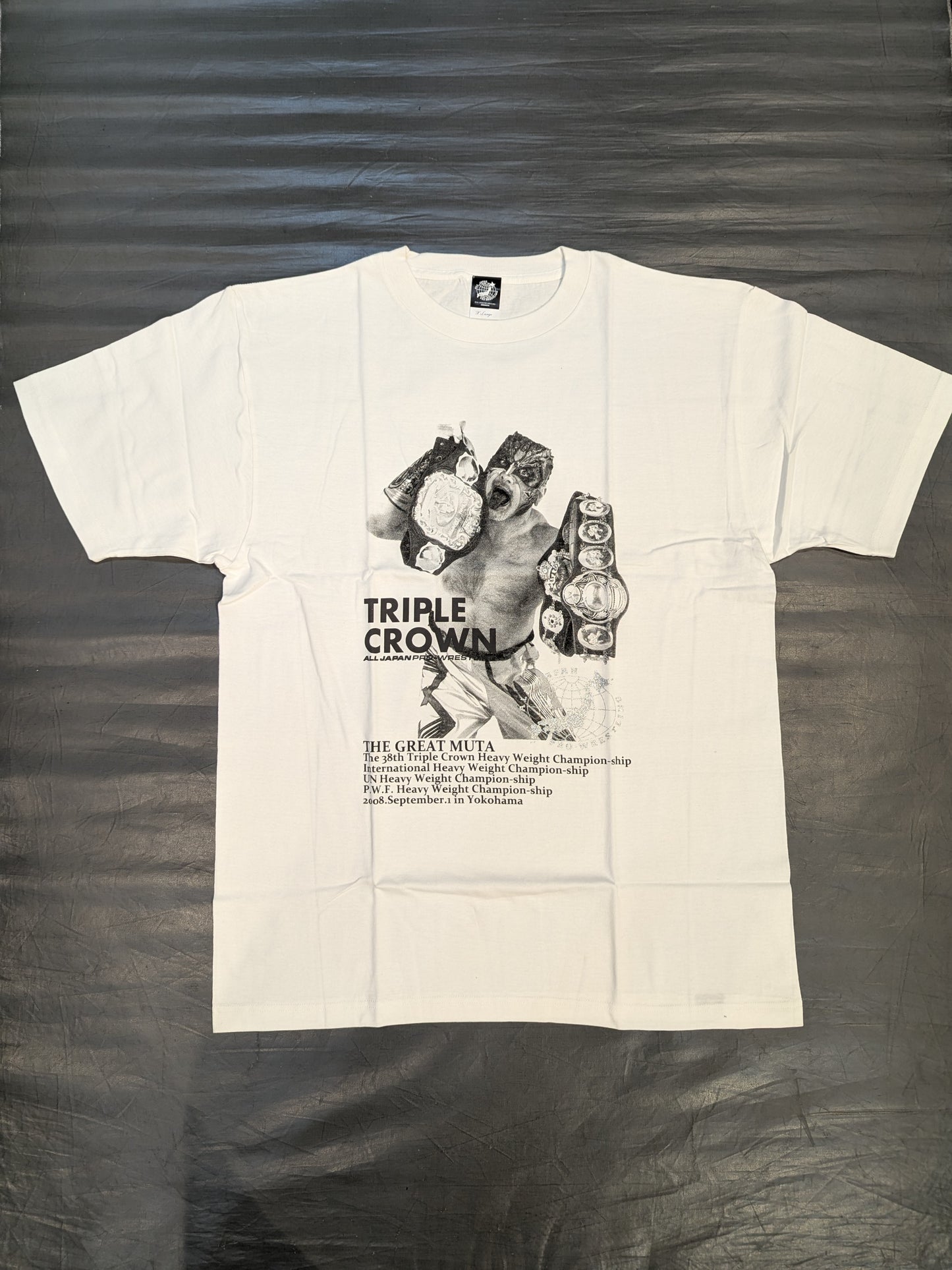 Great Muta & Muto Keiji 'Triple Crown & IWGP' Picture T-Shirt
