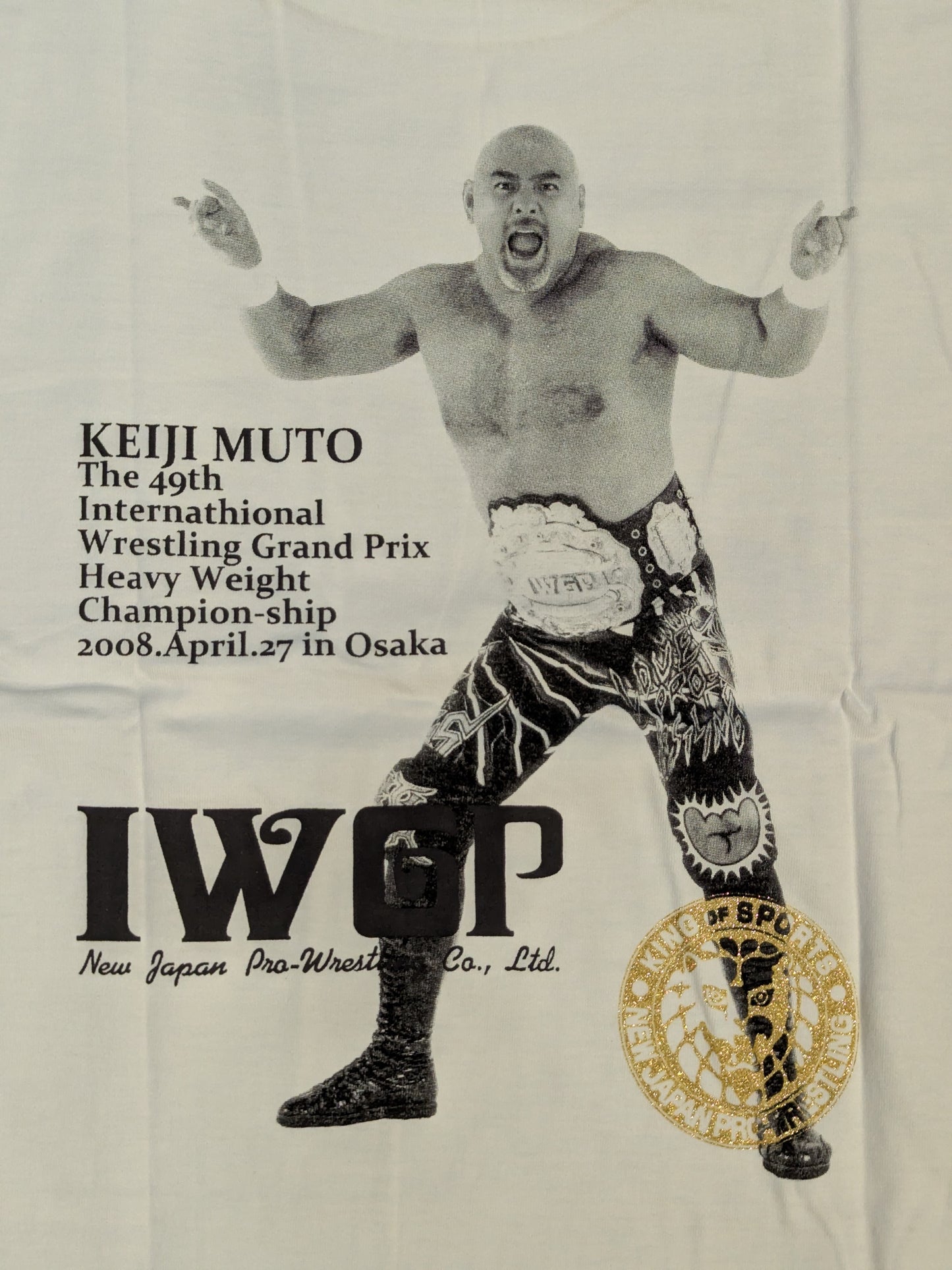 Great Muta & Muto Keiji 'Triple Crown & IWGP' Picture T-Shirt