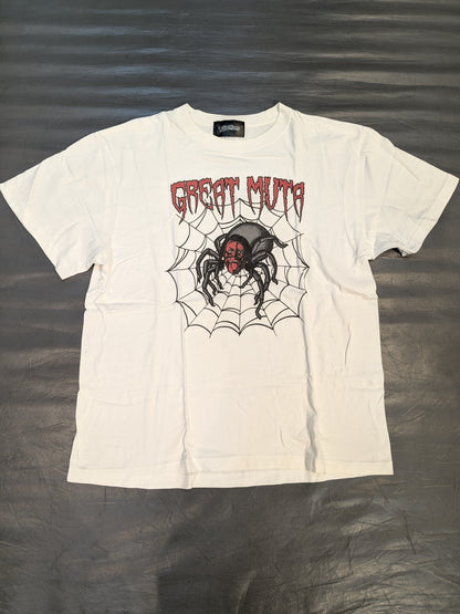 グレート・ムタ×TWOPLATOONS「SPIDER」コラボTシャツ(ホワイト×レッド)