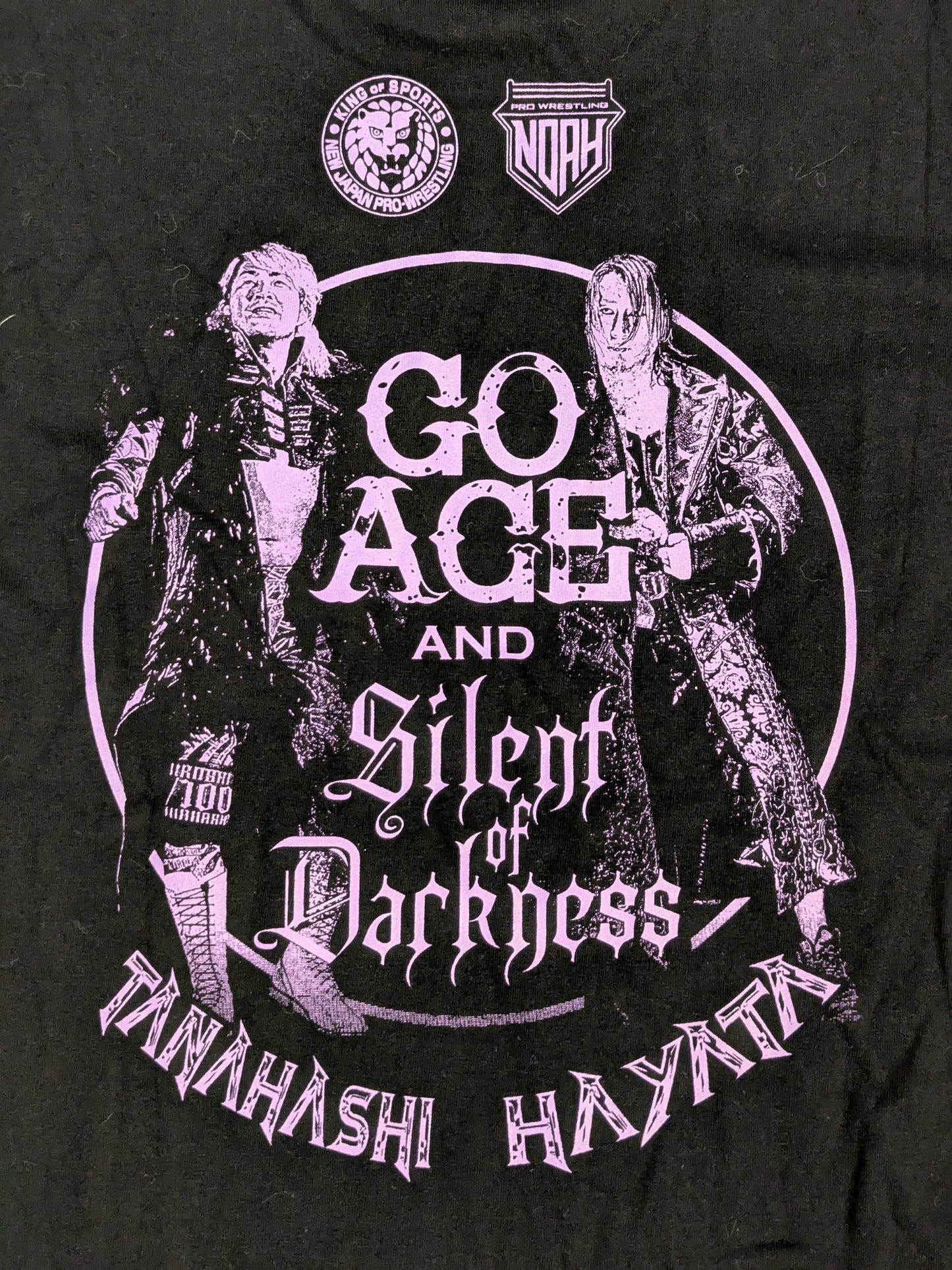 【直筆Wサイン入り】棚橋弘至＆HAYATA タッグ記念Tシャツ