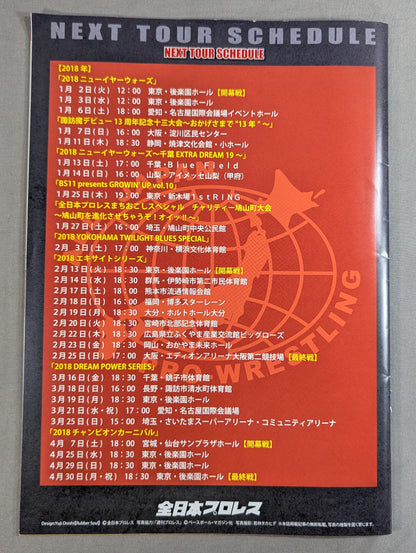 [Koji Iwamoto  hand signed autograph ] 201 7 Real World Tag League ~45th Anniversary Series~