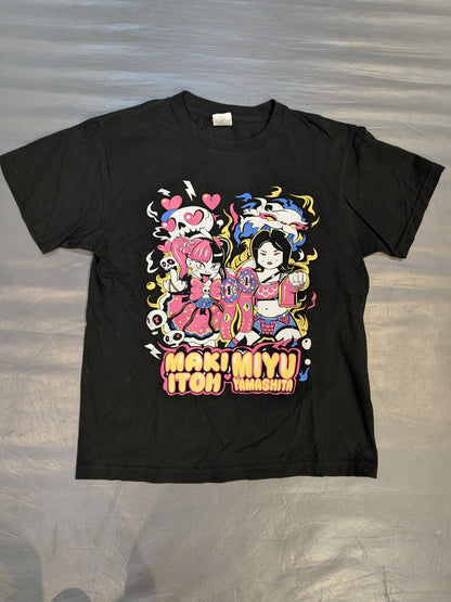 Maki Ito  & Miyu Yamashita Tag Illustration T-Shirt