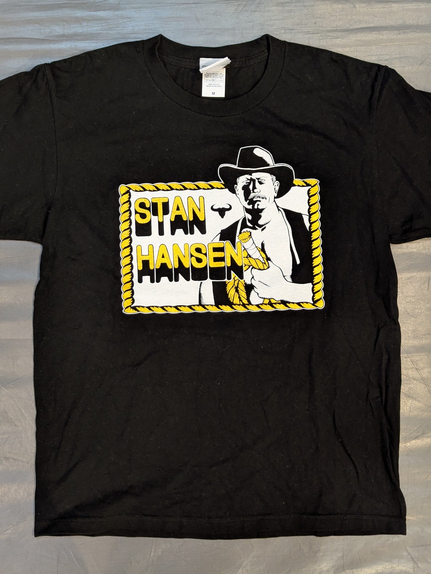 Stan Hansen "THE UNSINKABLE BATTLESHIP" Illustration T-Shirt (Black)