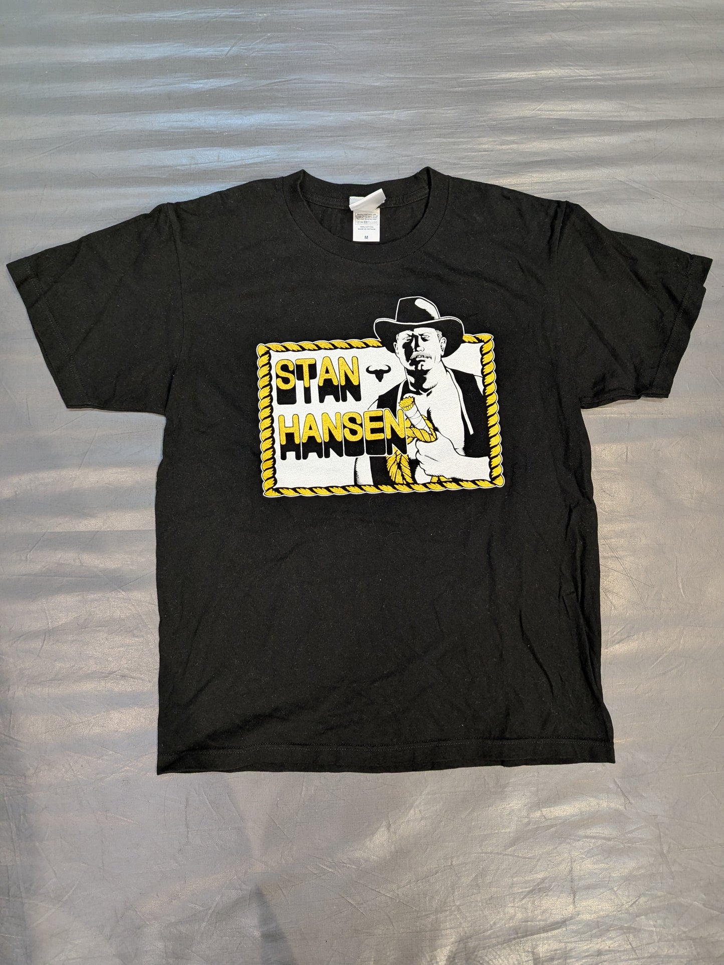 Stan Hansen "THE UNSINKABLE BATTLESHIP" Illustration T-Shirt (Black)