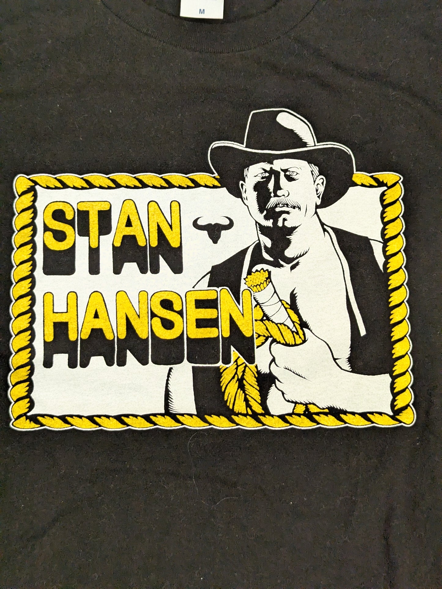 Stan Hansen "THE UNSINKABLE BATTLESHIP" Illustration T-Shirt (Black)