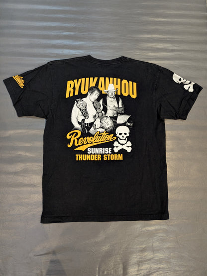 Tenryu Genichiro  & Stan Hansen "Dragon Ship Cannon" Picture T-shirt