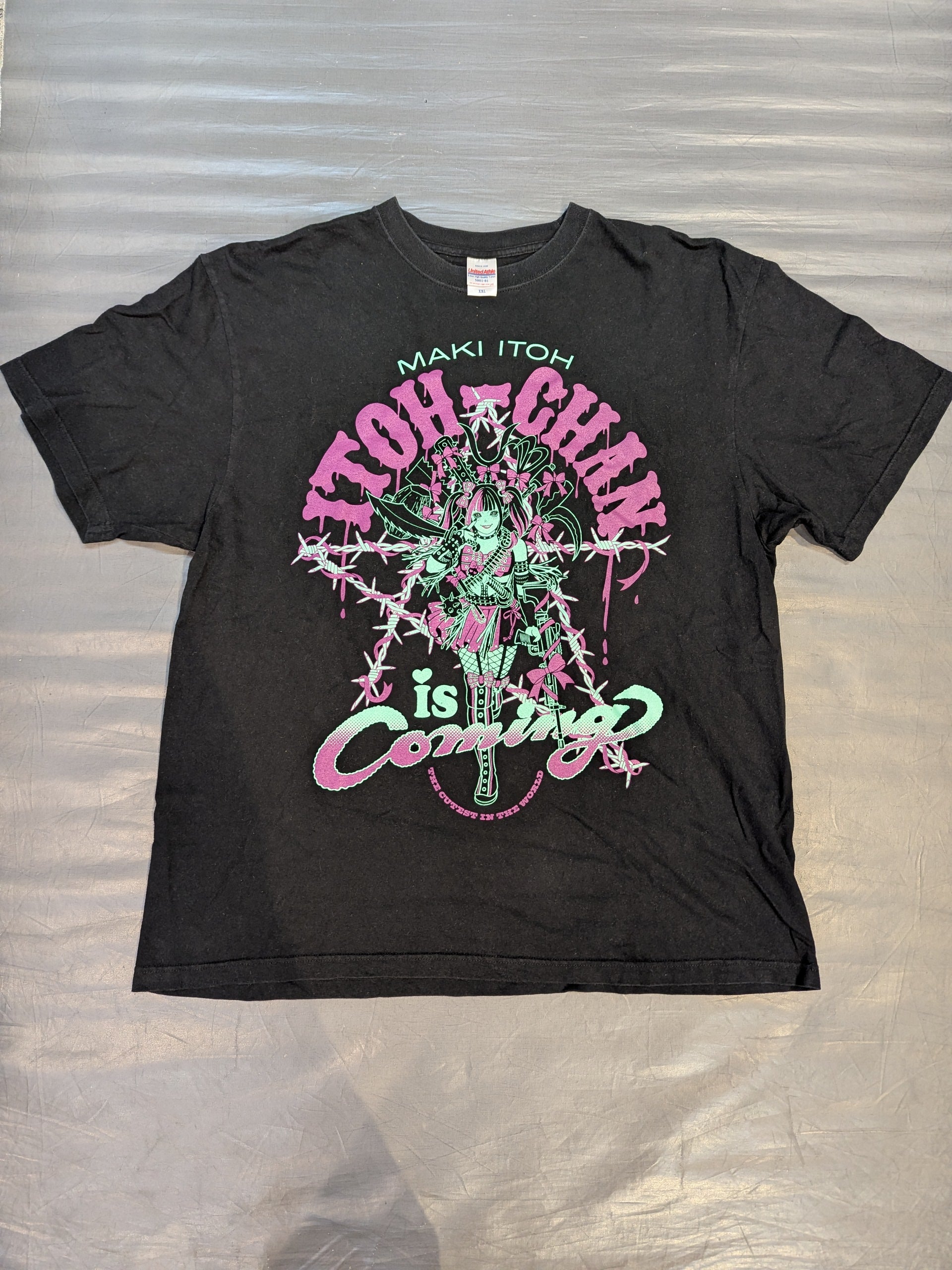 STARDOM　伊藤麻希 ITOH-CHAN is Coming Tシャツ L 伊藤麻希「ITOH-CHAN is Coming」Tシャツ② – 闘道館
