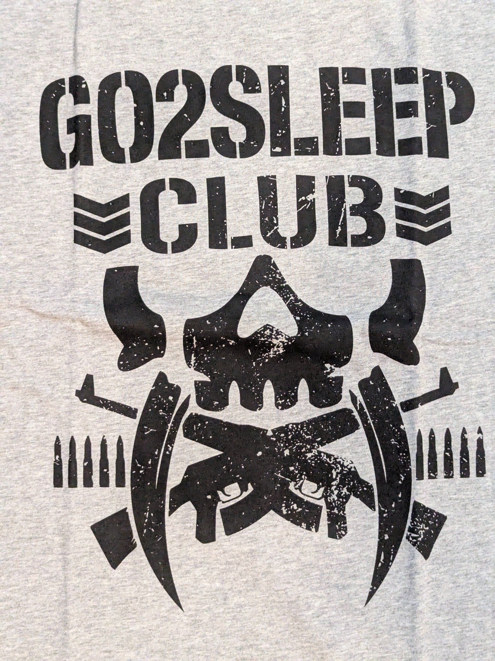 KENTA「GO 2 SLEEP CLUB OVER SIZE」Tシャツ(グレー) – 闘道館