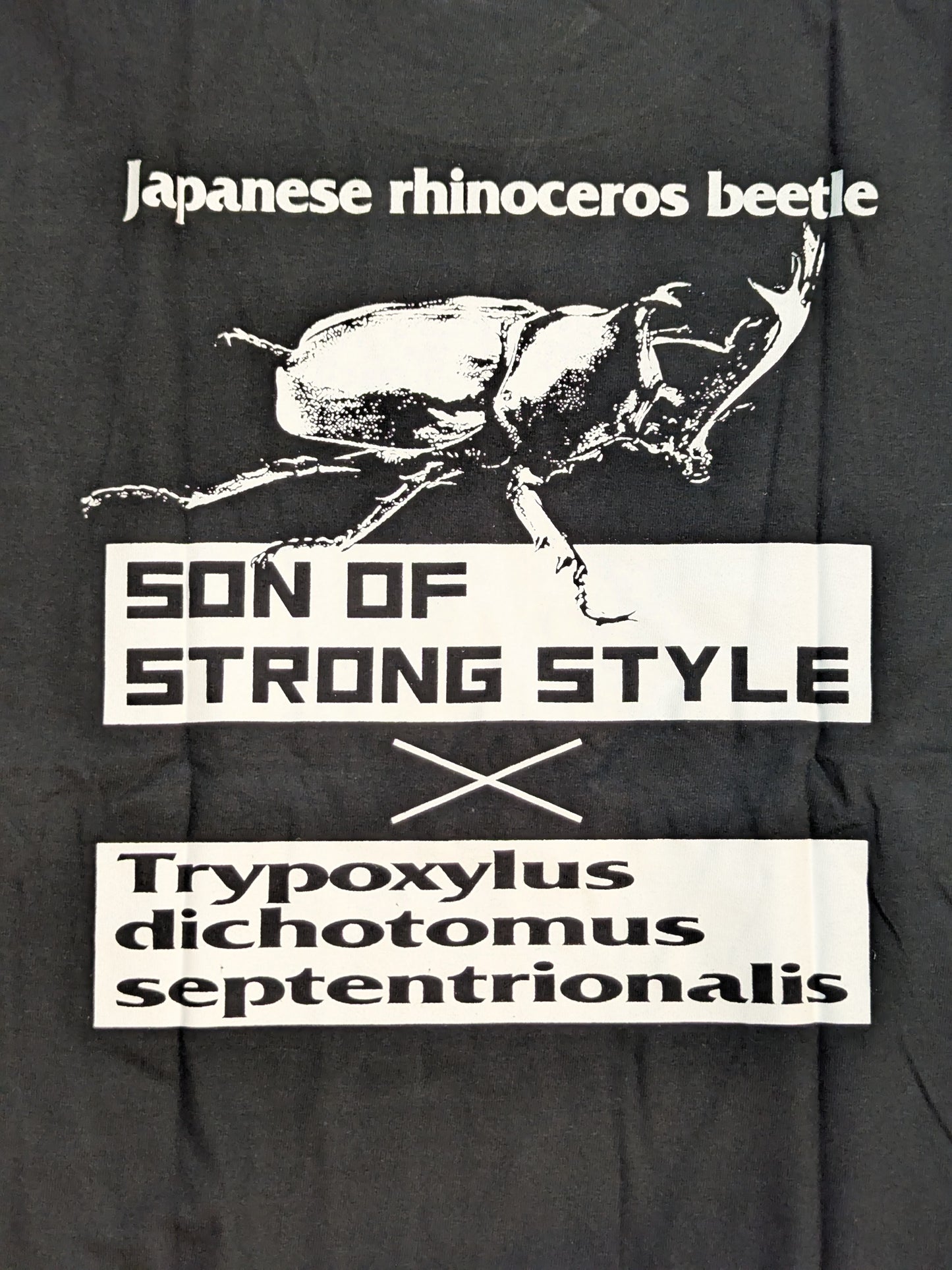 成田蓮「TRYPOXYLUS DICHOTOMUS」Tシャツ(ブラック)