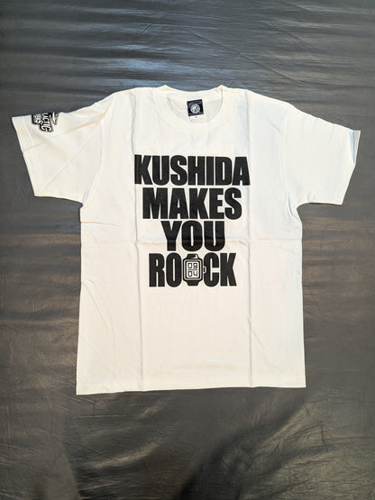 KUSHIDA「MAKES YOU ROCK」Tシャツ