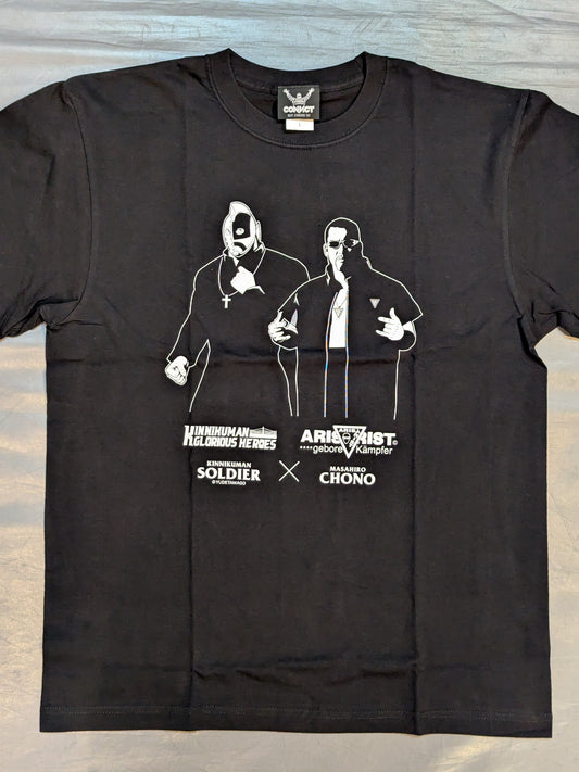 蝶野正洋×キン肉マンソルジャー コラボTシャツ(ブラック)