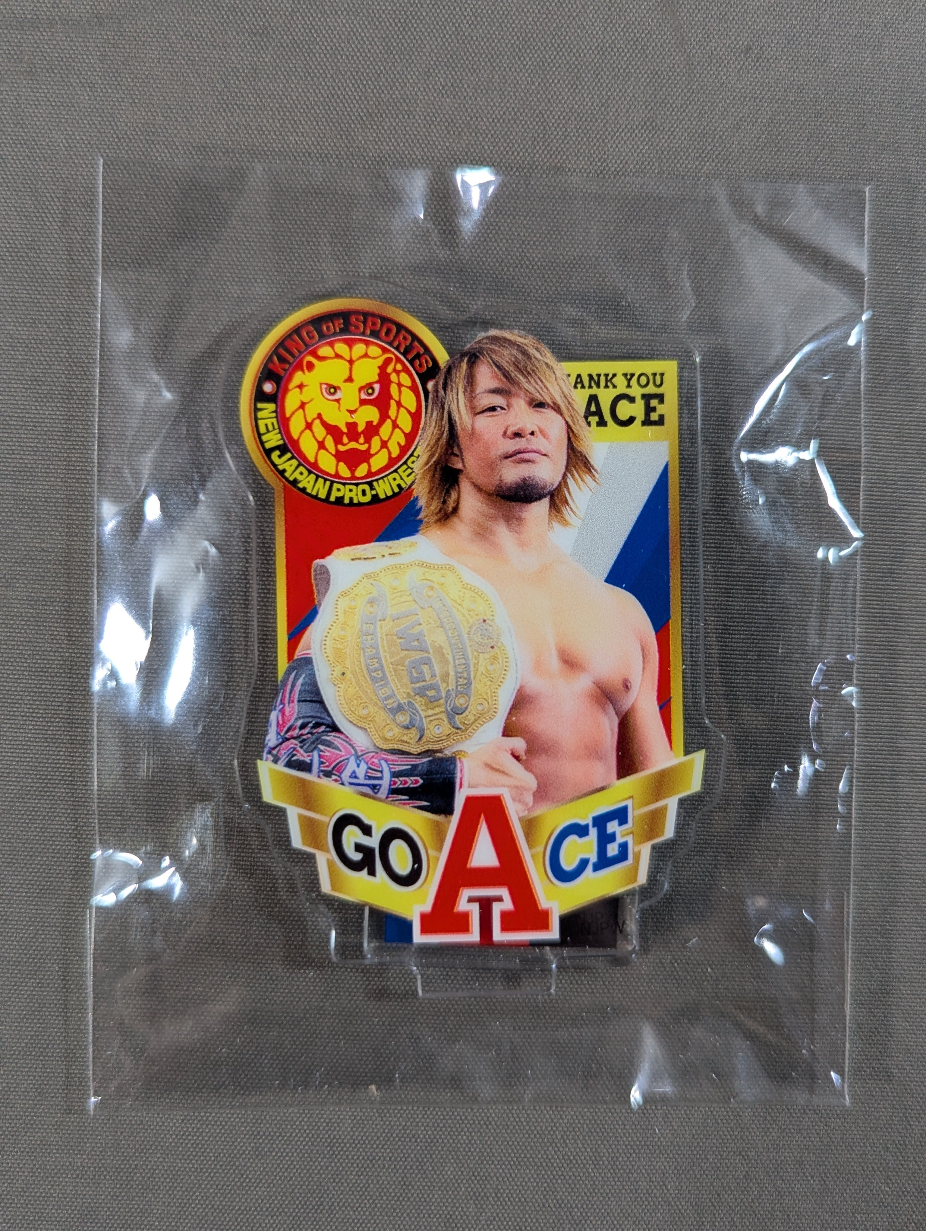 新日本プロレス　棚橋弘至　引退カウントダウンくじ　アクリルブロック ☆棚橋弘至 引退カウントダウンくじ☆ トレーディングアクリルスタンド