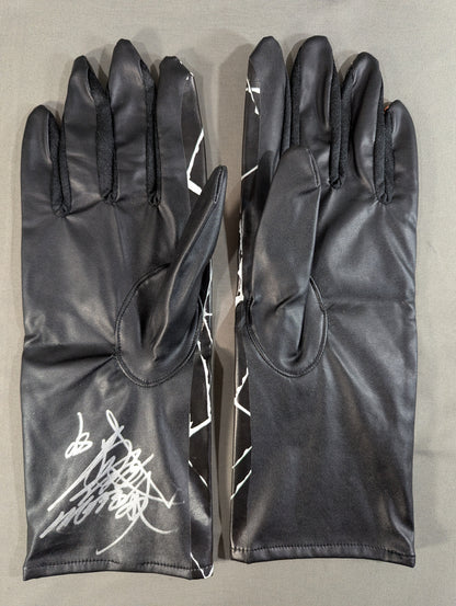 【hand signed autograph】 BUSHI  Gloves (Orange × Black Mask)