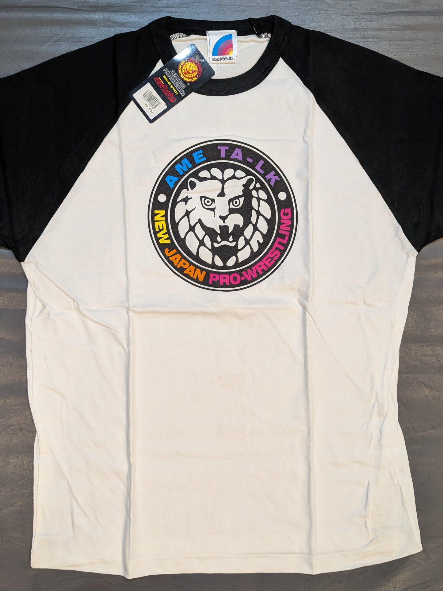 Ametalk! ×New Japan Pro Wrestling  Collaboration Raglan T-Shirt