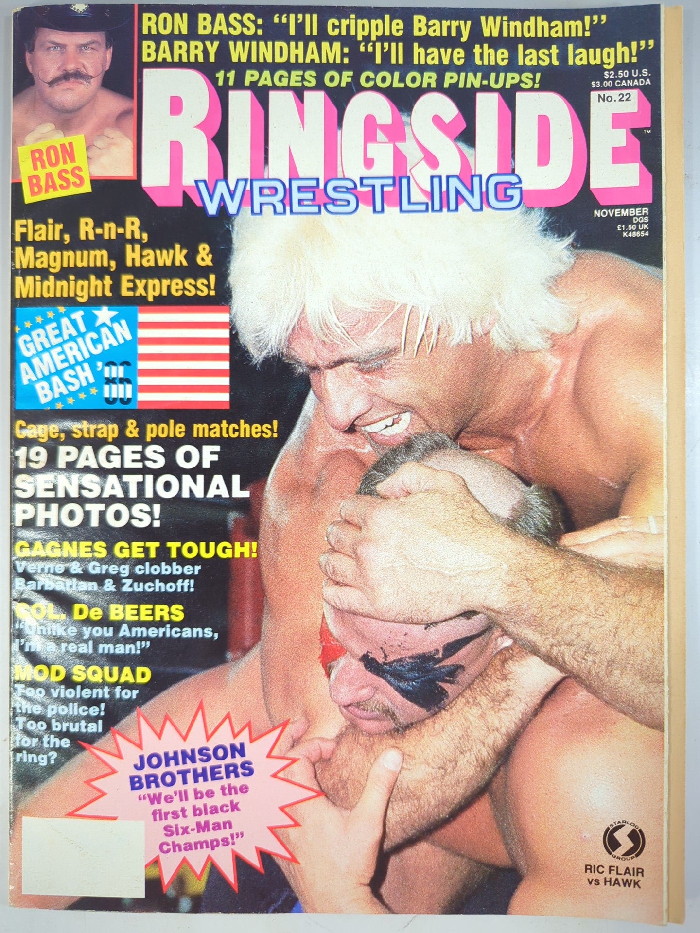 RINGSIDE WRSTLING 1986年11月号