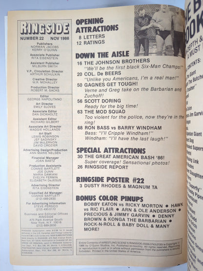 RINGSIDE WRSTLING 1986年11月号