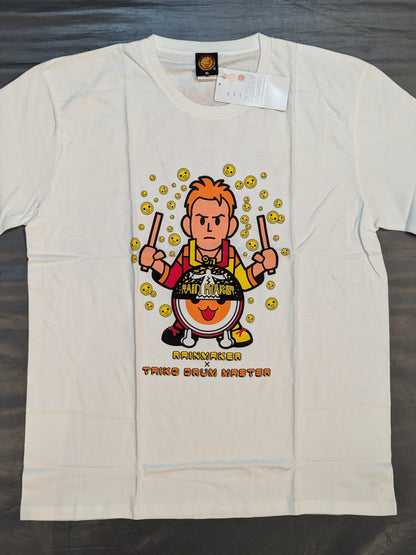 新日本プロレス×太鼓の達人「オカダ・カズチカ RAINMAKER」Tシャツ(ホワイト)