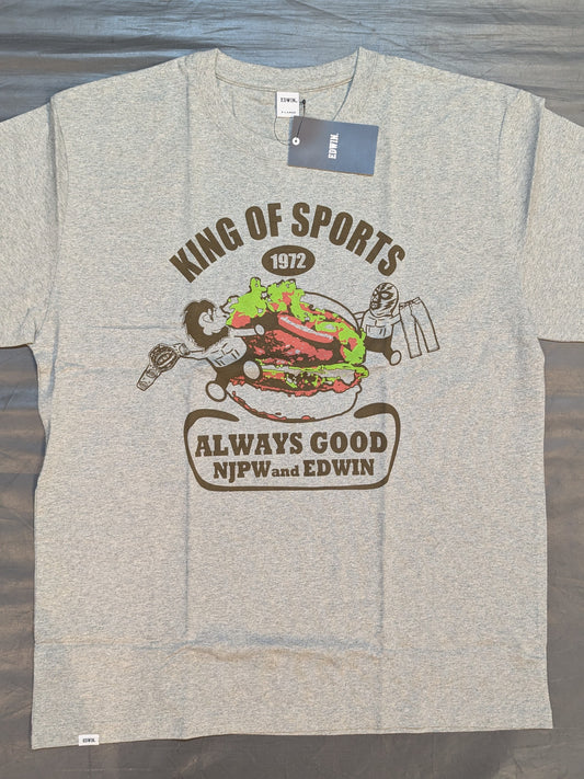 NJPW×EDWIN「ハンバーガー」コラボTシャツ