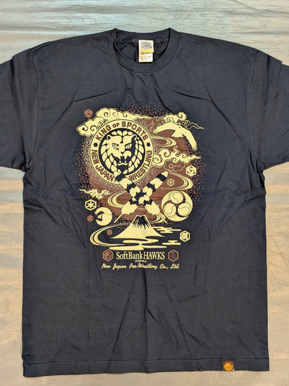 Fukuoka SoftBank Hawks ×New Japan Pro Wrestling  Collaboration T-Shirt