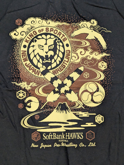 Fukuoka SoftBank Hawks ×New Japan Pro Wrestling  Collaboration T-Shirt