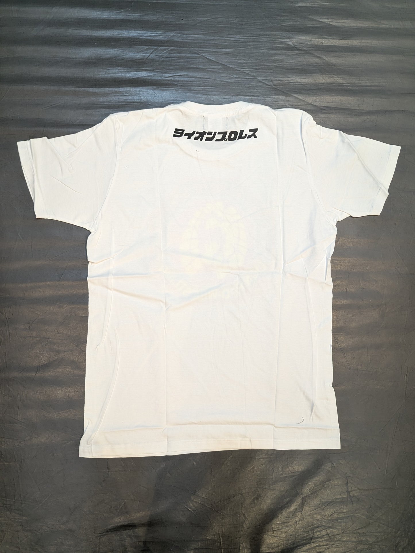 Papa wa Ragnaru Mon Champion 'Lion Pro Wrestling' T-shirt (White)