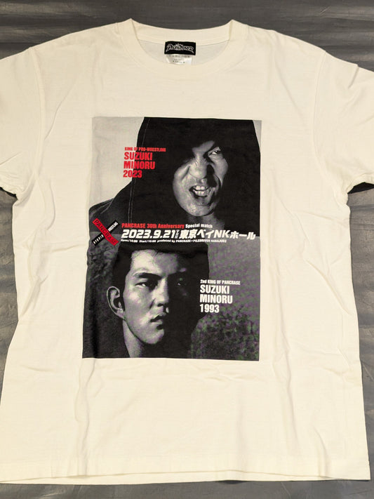 鈴木みのる「パンクラス30周年スペシャルマッチ」フォトTシャツ(ホワイト)