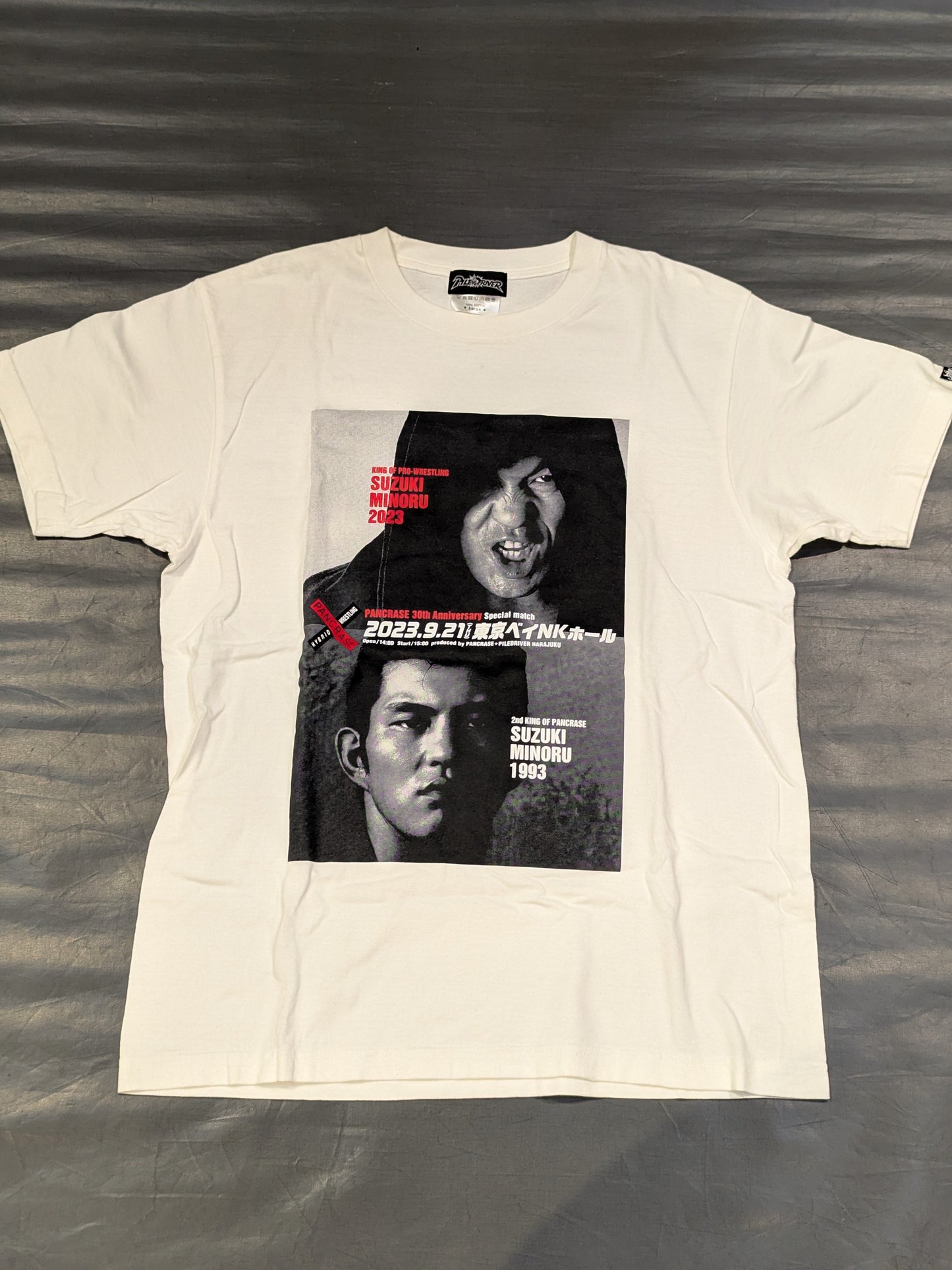 鈴木みのる「パンクラス30周年スペシャルマッチ」フォトTシャツ(ホワイト)
