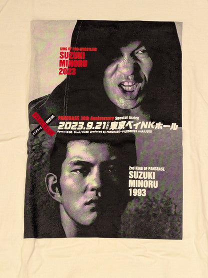 鈴木みのる「パンクラス30周年スペシャルマッチ」フォトTシャツ(ホワイト)