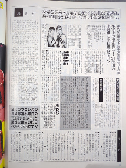 デラックスプロレス 1986年3月号