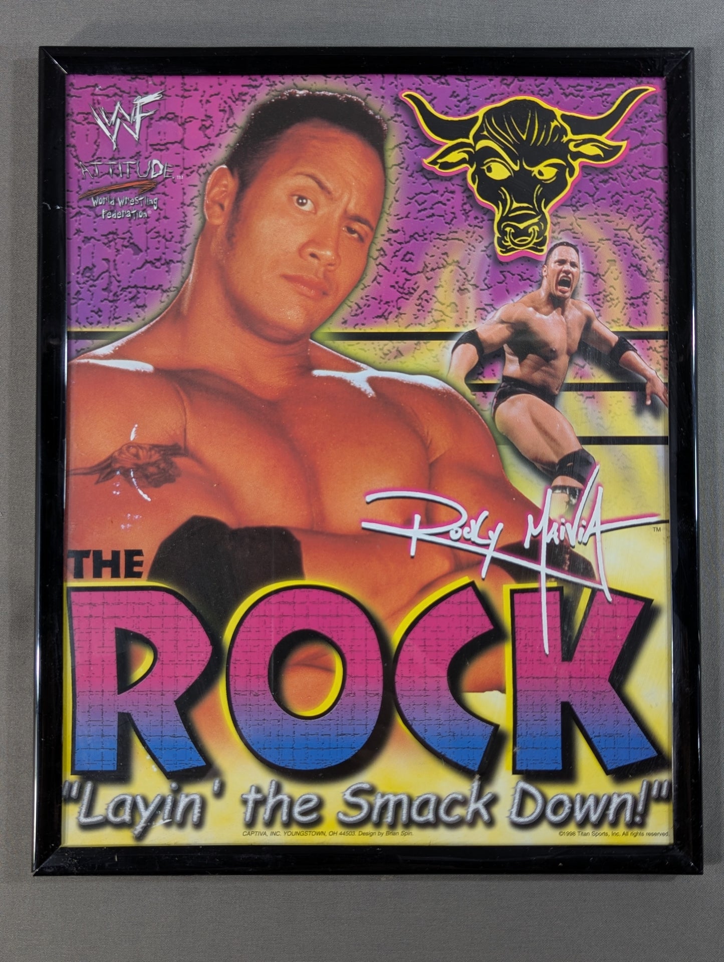 WWF  ザ・ロック フレームフォト