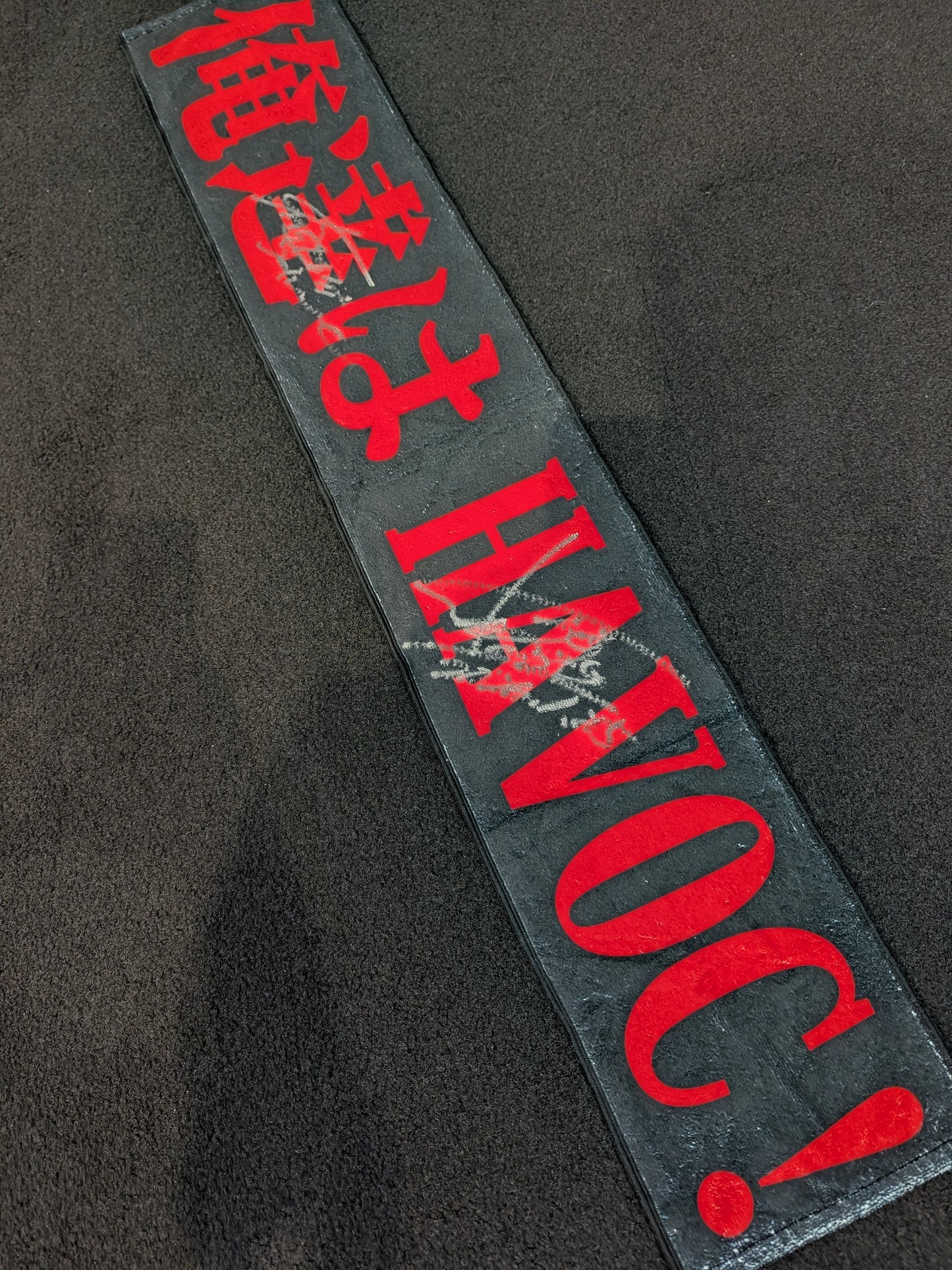 [2 fighters hand signed autograph ] HAVOC: "We are HAVOC!" Muffler towel