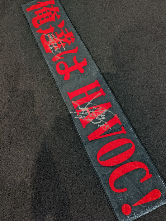 [2 fighters hand signed autograph ] HAVOC: "We are HAVOC!" Muffler towel